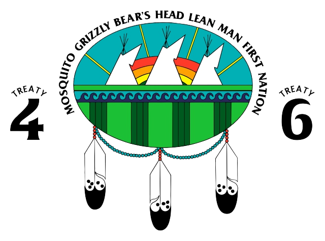 Mosquito, Grizzly Bear's Head, Lean Man First Nations logo
