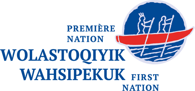 Première Nation Wolastoqiyik (Malécite) Wahsipekuk logo